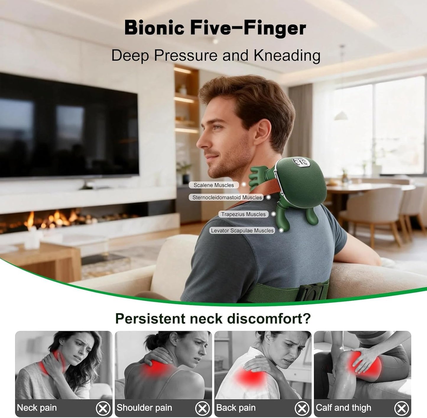 Zelphera™ Deep Relief Neck & Shoulder Massager